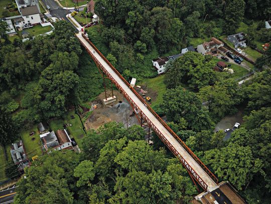 Newly installed Davis Ave. Bridge picture wins photo contest