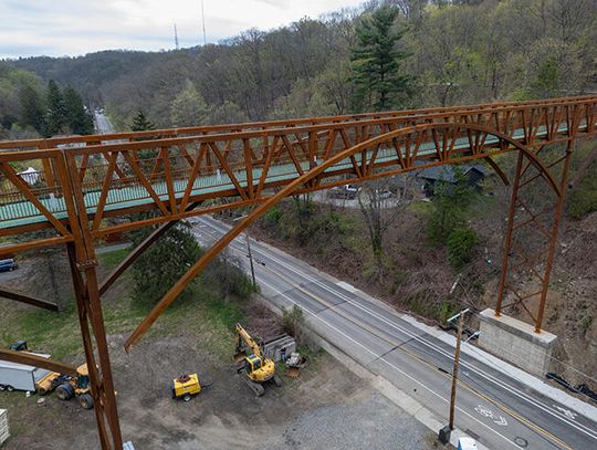 PHOTO GALLERY: Views of the nearly-complete Davis Ave. pedestrian bridge