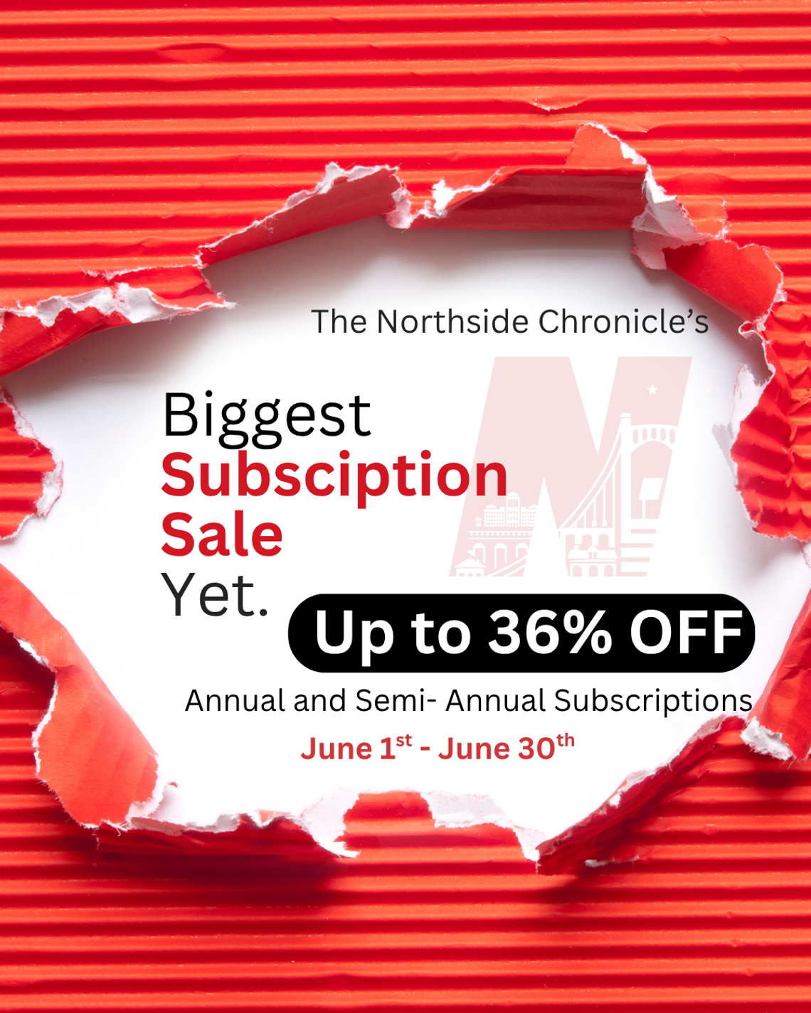 PREVIEW: Subscriptions to The Northside Chronicle on sale during June