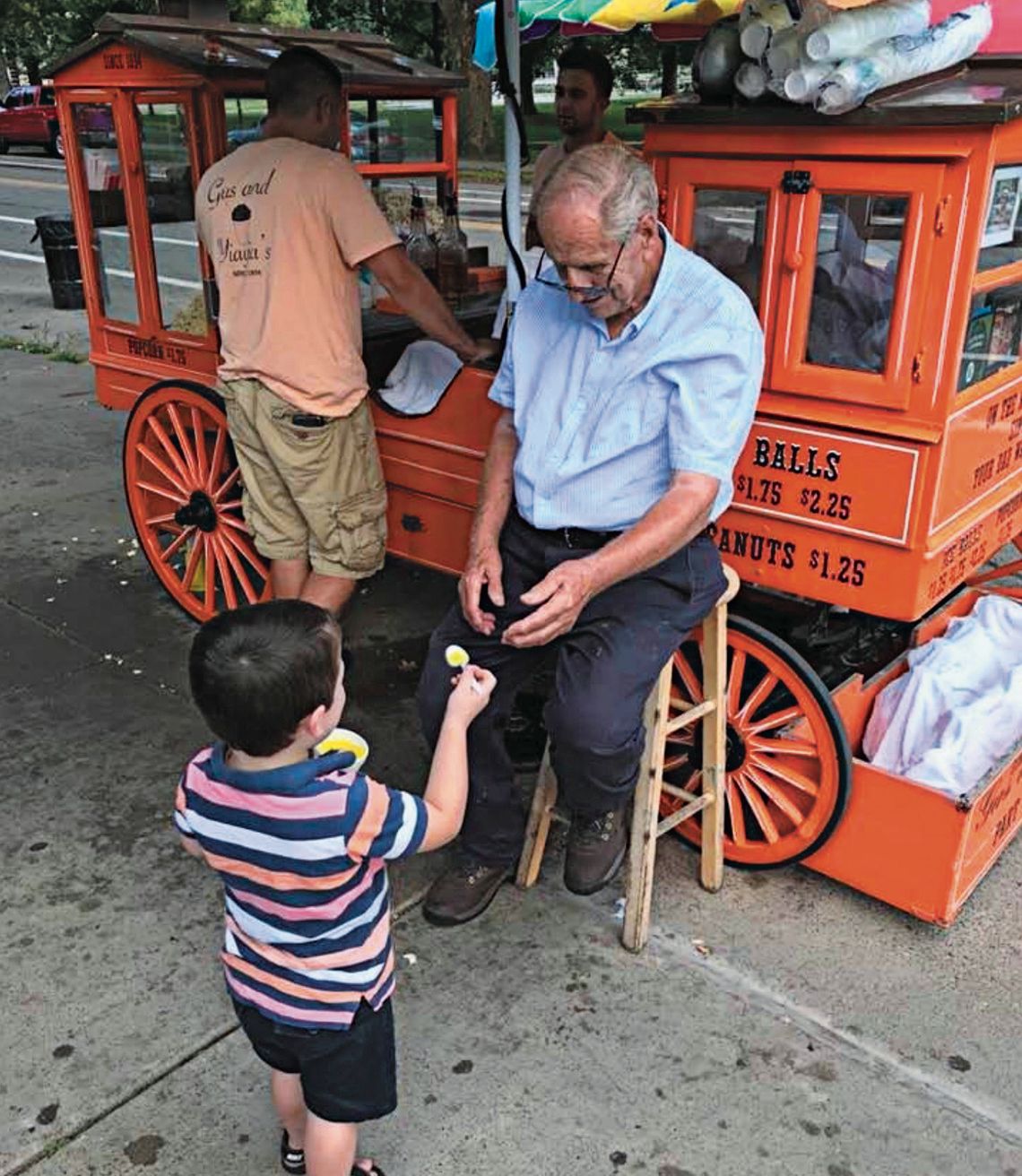 Sharing treats at Gus & Yiayia’s wins Spring on Northside photo contest