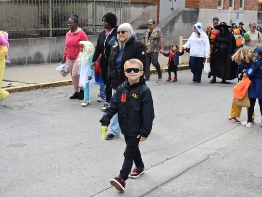 Kids show off costumes in Brighton Heights Halloween Parade